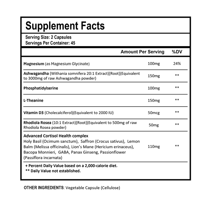 Cortisol Health 14-in-1 Capsules